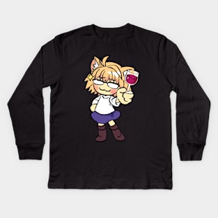 Mudwizard draws the classy smug neco arc / Tsukihime Kids Long Sleeve T-Shirt